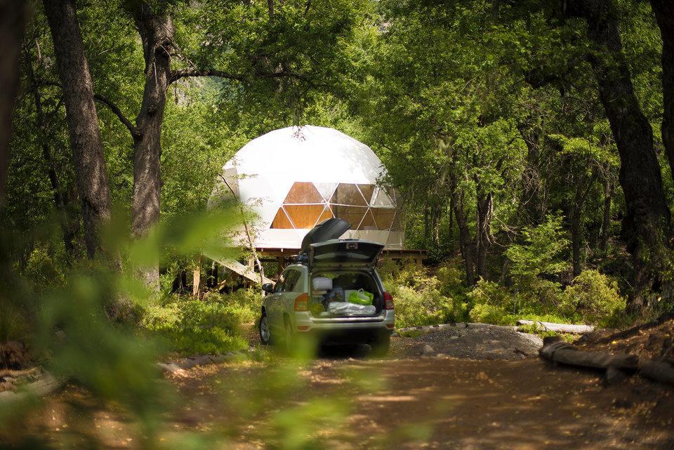 Glamping Domos Treepod Hotel Las Trancas Luaran gambar